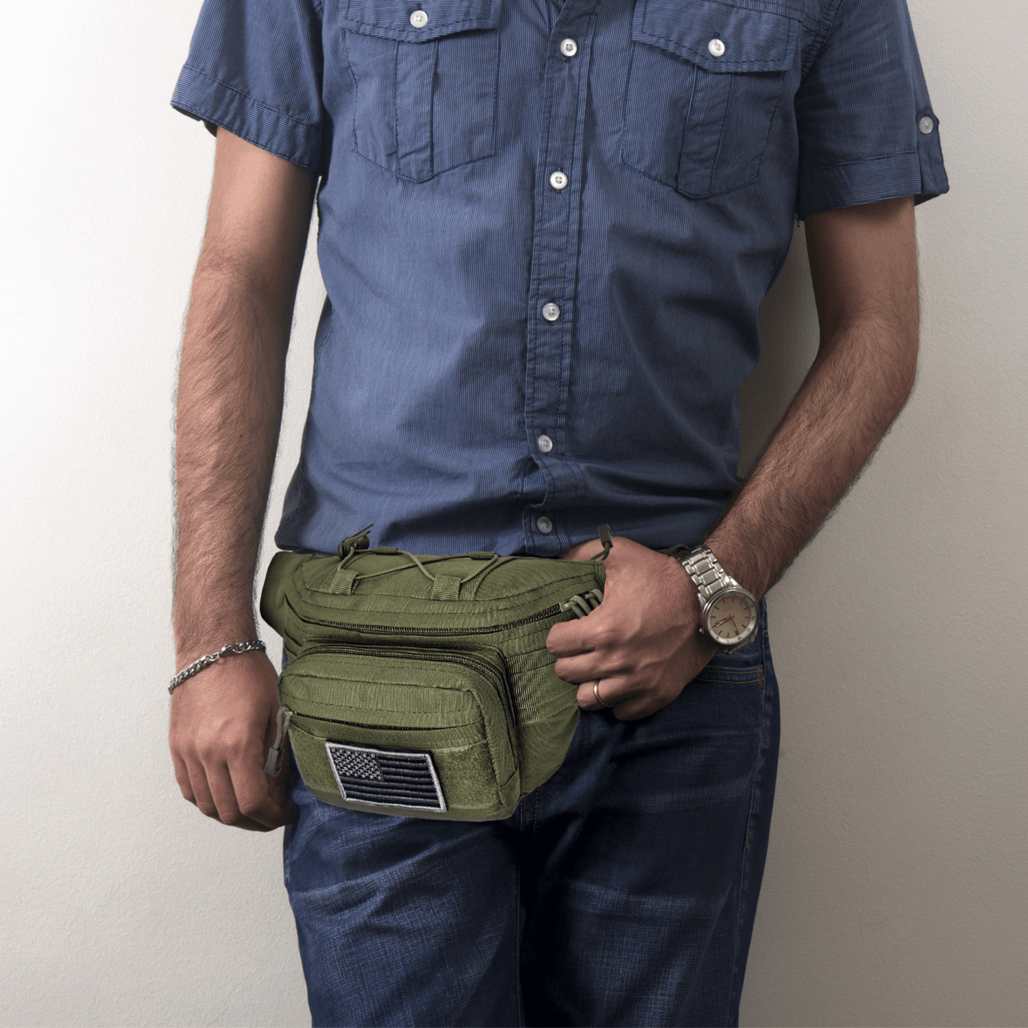 XGear Tactical Hunting Fanny Pack with USA Flag Patch Jupiter Gear Home