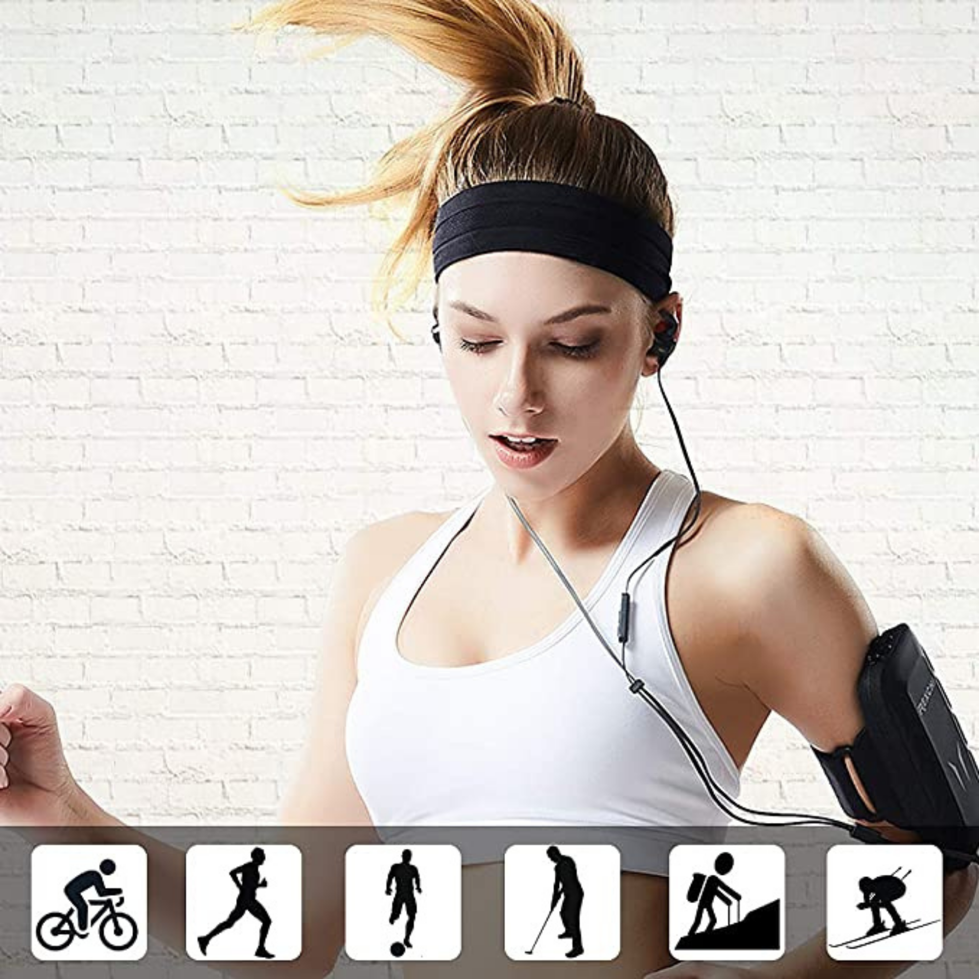 JupiterGear Sport and Fitness Sweat Wicking Fitness Headband  for Yoga, Running and Exercise Jupiter Gear Home