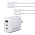 HyperGear 45W USB-C PD PPS Tri-Port GaN Fast Wall Charger Jupiter Gear Home