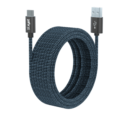 Xyst Charge and Sync USB to USB-C Braided Cable 10Ft Jupiter Gear Home