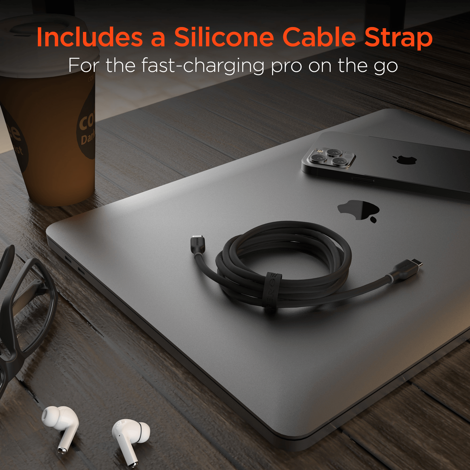 HyperGear Flexi PRO USB-C to USB-C Cable 4ft Jupiter Gear Home