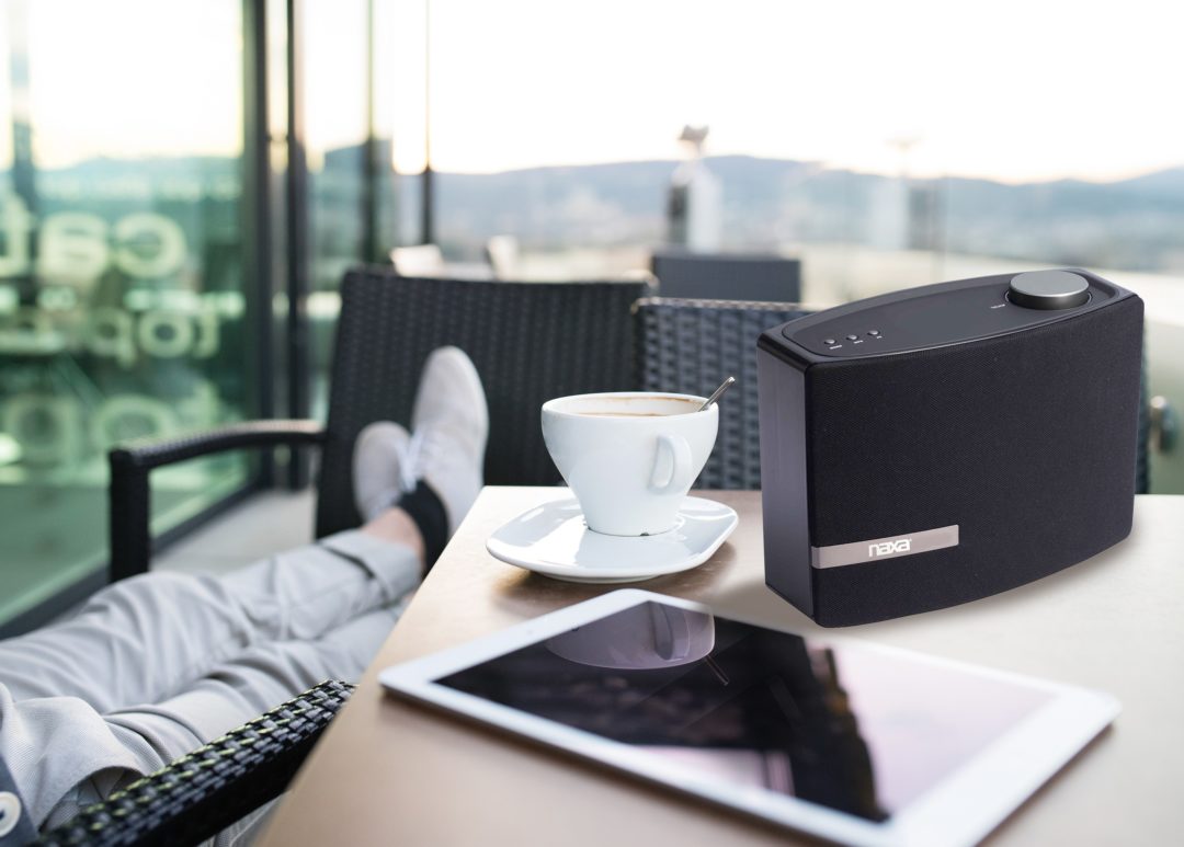 Naxa Wi-Fi &amp; Bluetooth Multi-Room Speaker with Amazon Alexa Voice Control Jupiter Gear Home