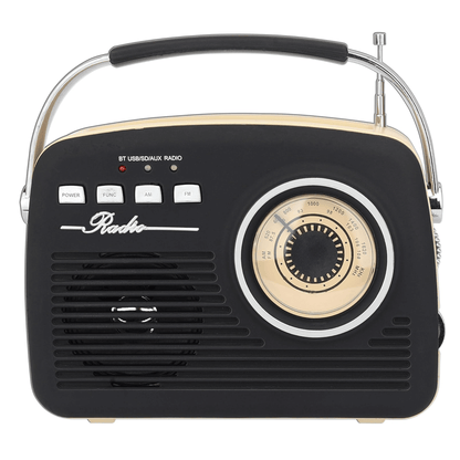 Supersonic Multi-Function Bluetooth Retro Speaker with Rechargeable Battery Jupiter Gear Home