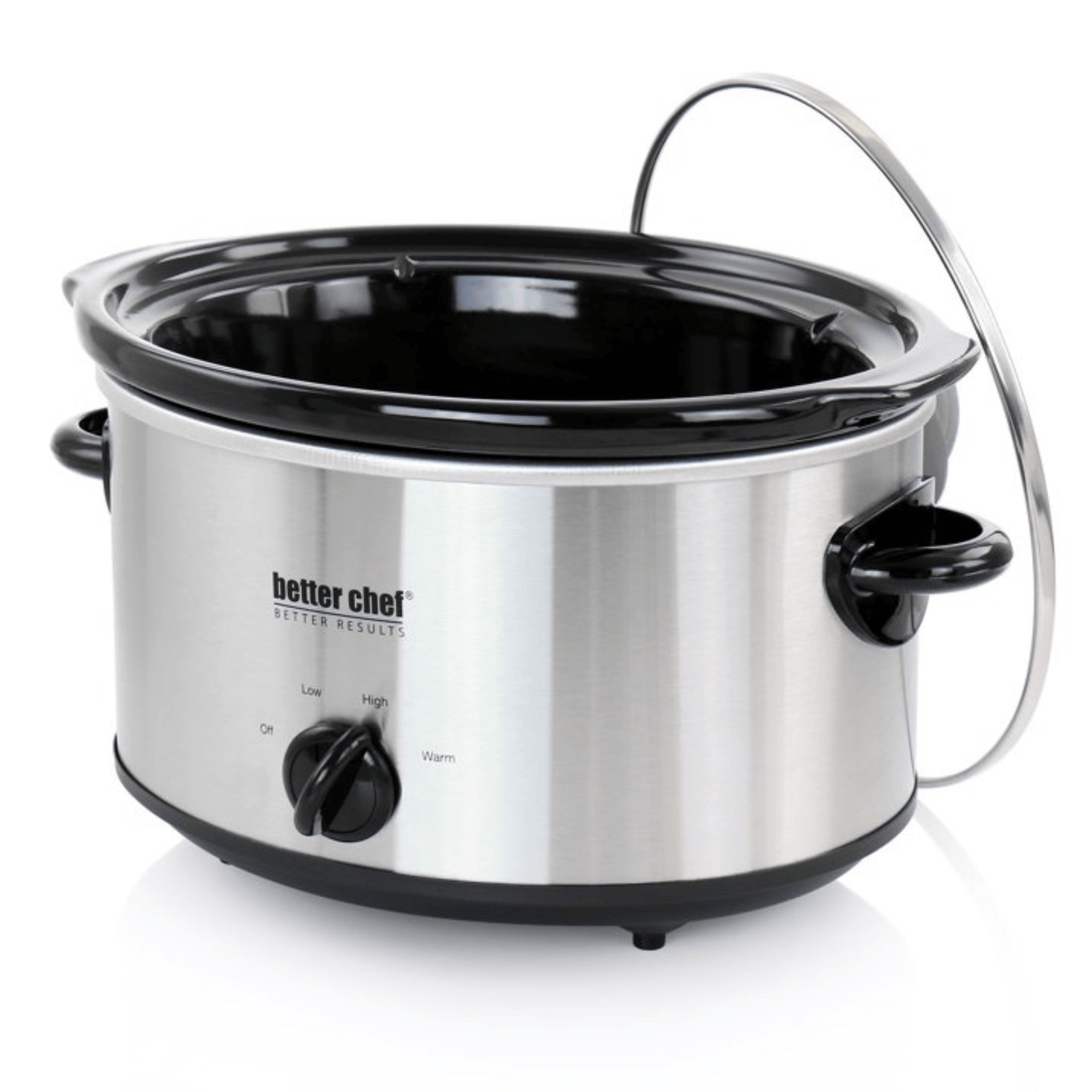 Better Chef 4-Quart Oval Slow Cooker in Brushed Stainless Steel Jupiter Gear Home