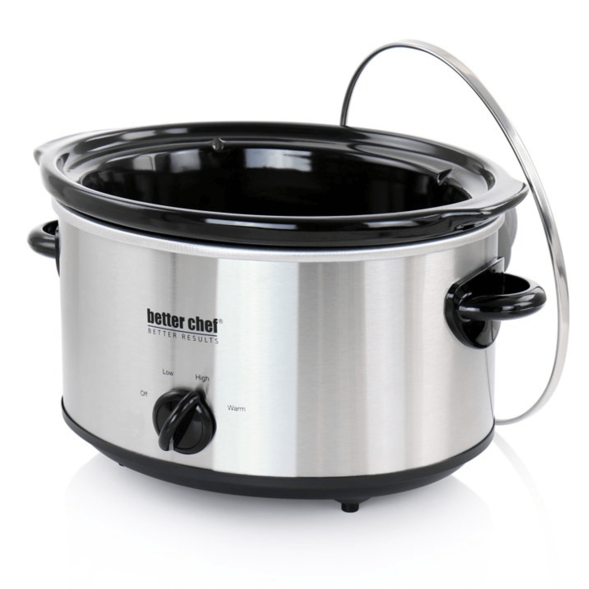Better Chef 4-Quart Oval Slow Cooker in Brushed Stainless Steel Jupiter Gear Home