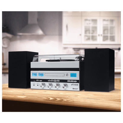 Victor Geneva 5-in-1 Desktop Music Center w Streaming Capabilities and FM Radio Jupiter Gear Home