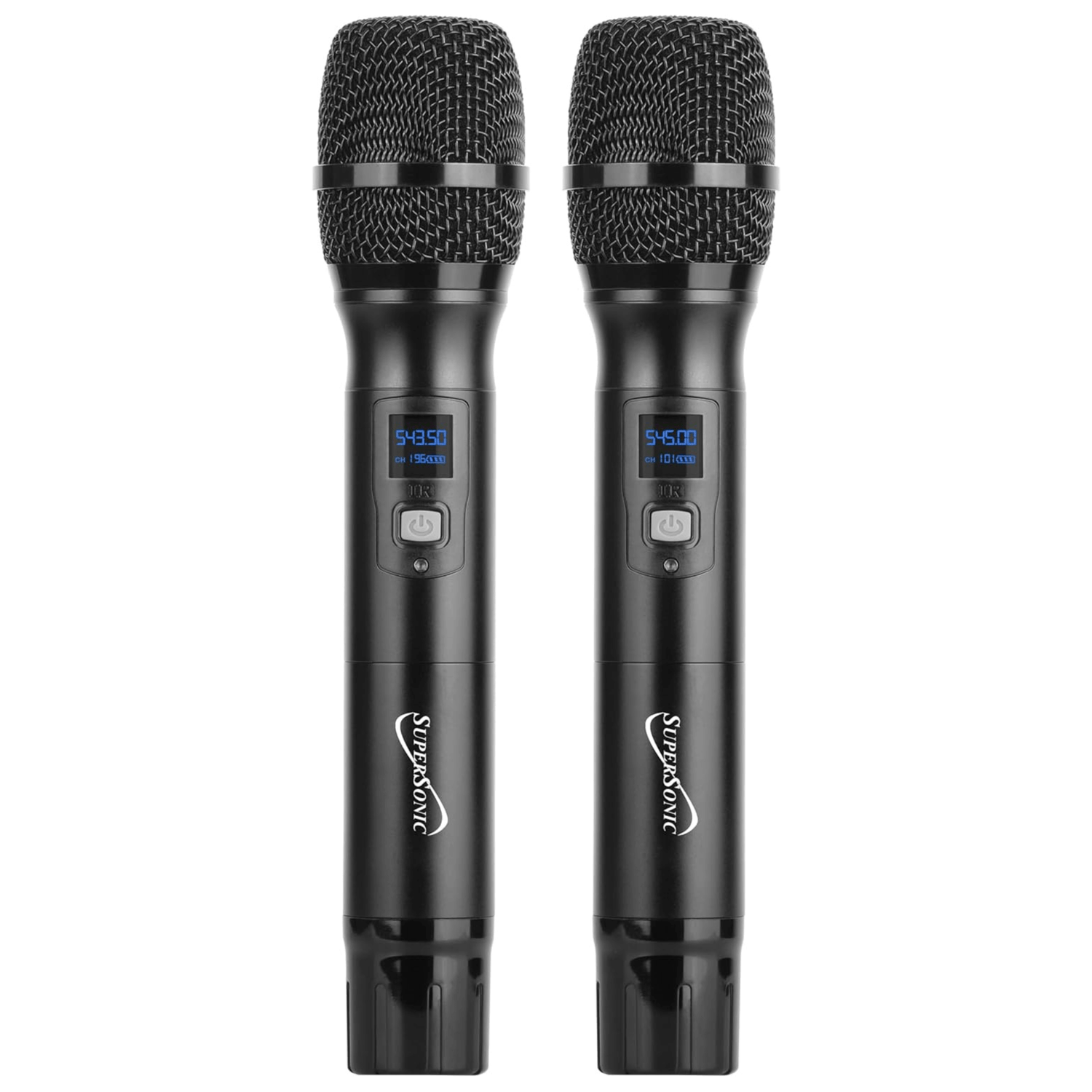 Supersonic UHF Dual Channel Selectable Frequencies Professional Wireless Microphone Jupiter Gear Home
