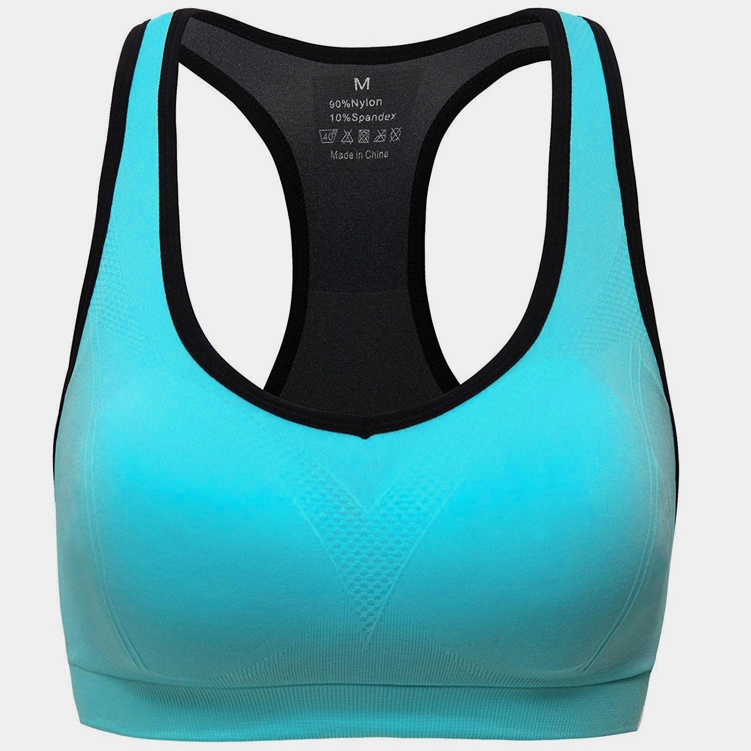 JupiterGear Women’s Stylish Racerback Athletic Sports Bra | Padded Seamless High Impact Support for Yoga, Gym Workouts, Fitness Training and Running Jupiter Gear Home