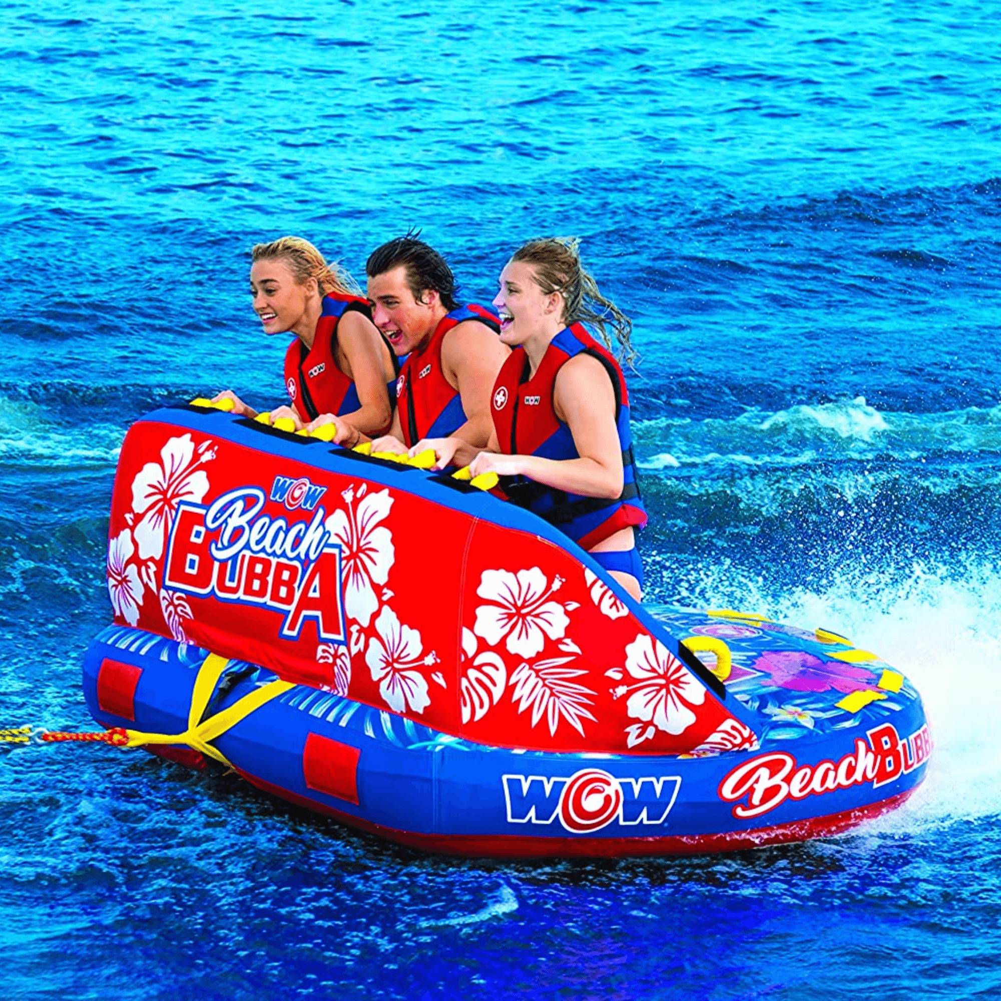 WOW Watersports Beach Bubba 3 Person 3P Towable w Webbing Foam Handles Jupiter Gear Home