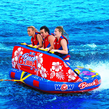 WOW Watersports Beach Bubba 3 Person 3P Towable w Webbing Foam Handles Jupiter Gear Home