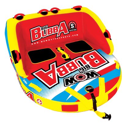 WOW Watersports Big Bubba Hi Vis 2 Person Towable Water Tube For River and Lake Jupiter Gear Home