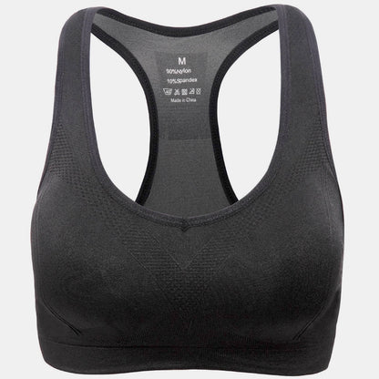 JupiterGear Women’s Stylish Racerback Athletic Sports Bra | Padded Seamless High Impact Support for Yoga, Gym Workouts, Fitness Training and Running Jupiter Gear Home