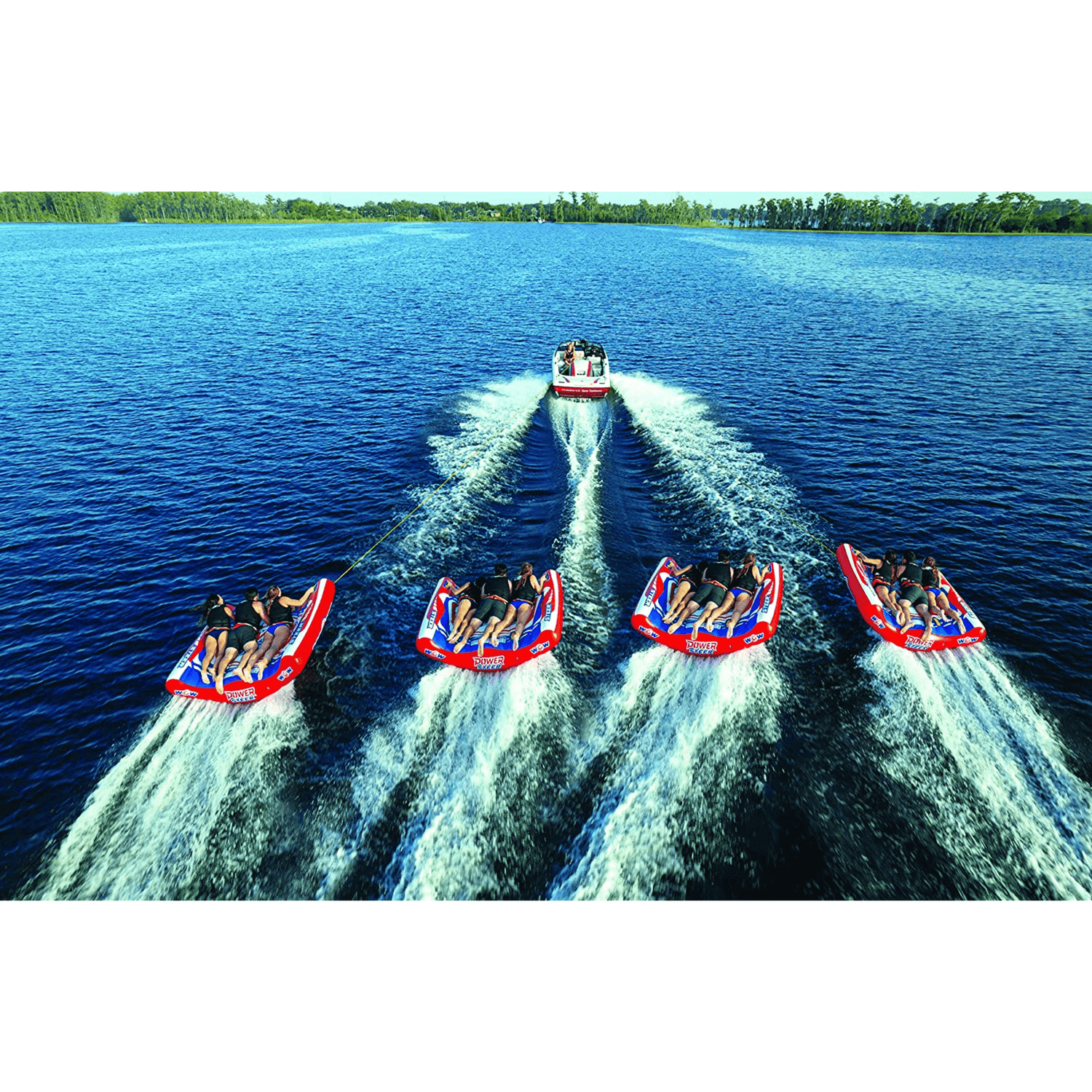 WOW Watersports Power Steer 3 Person 3P Steerable Deck Tube Jupiter Gear Home