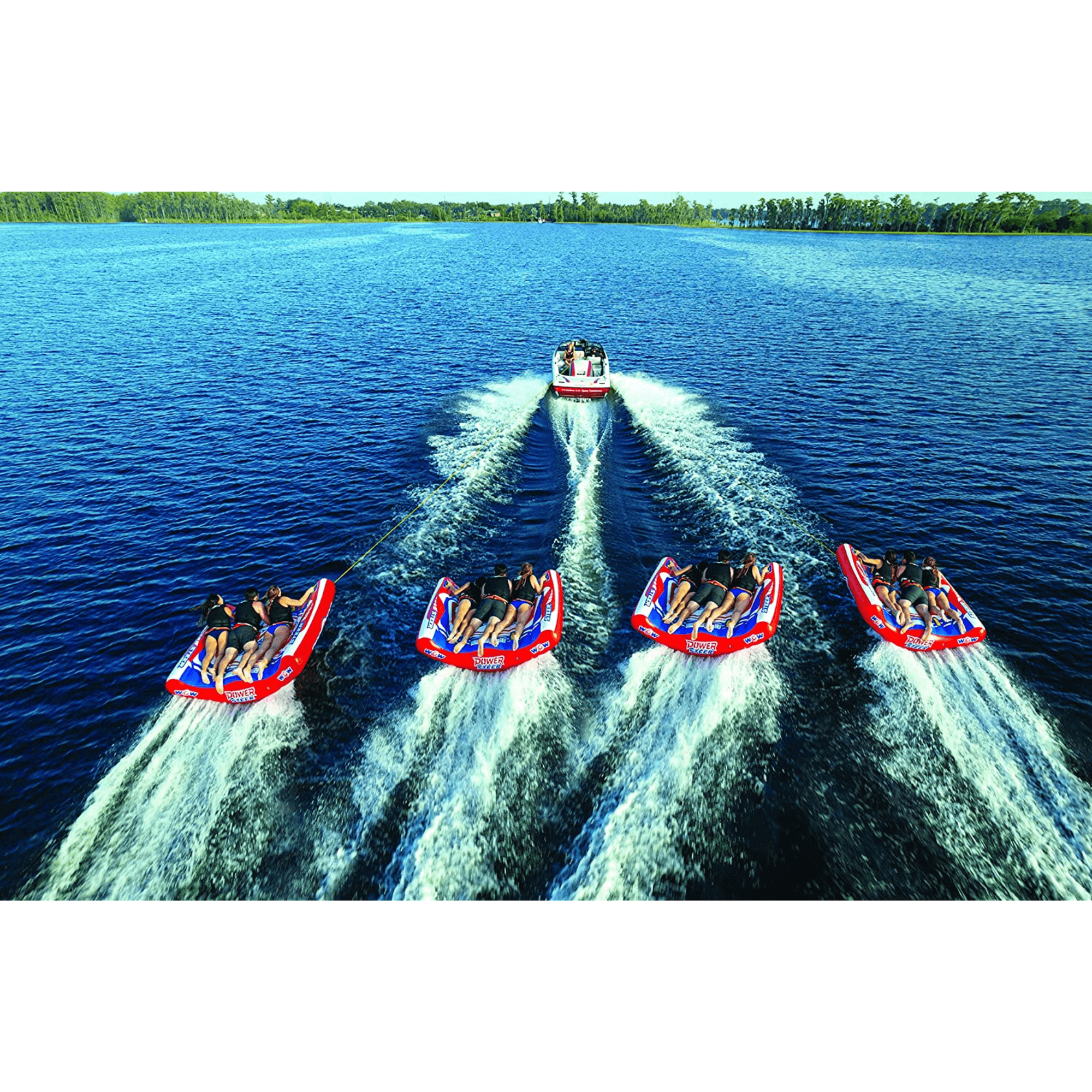 WOW Watersports Power Steer 3 Person 3P Steerable Deck Tube Jupiter Gear Home