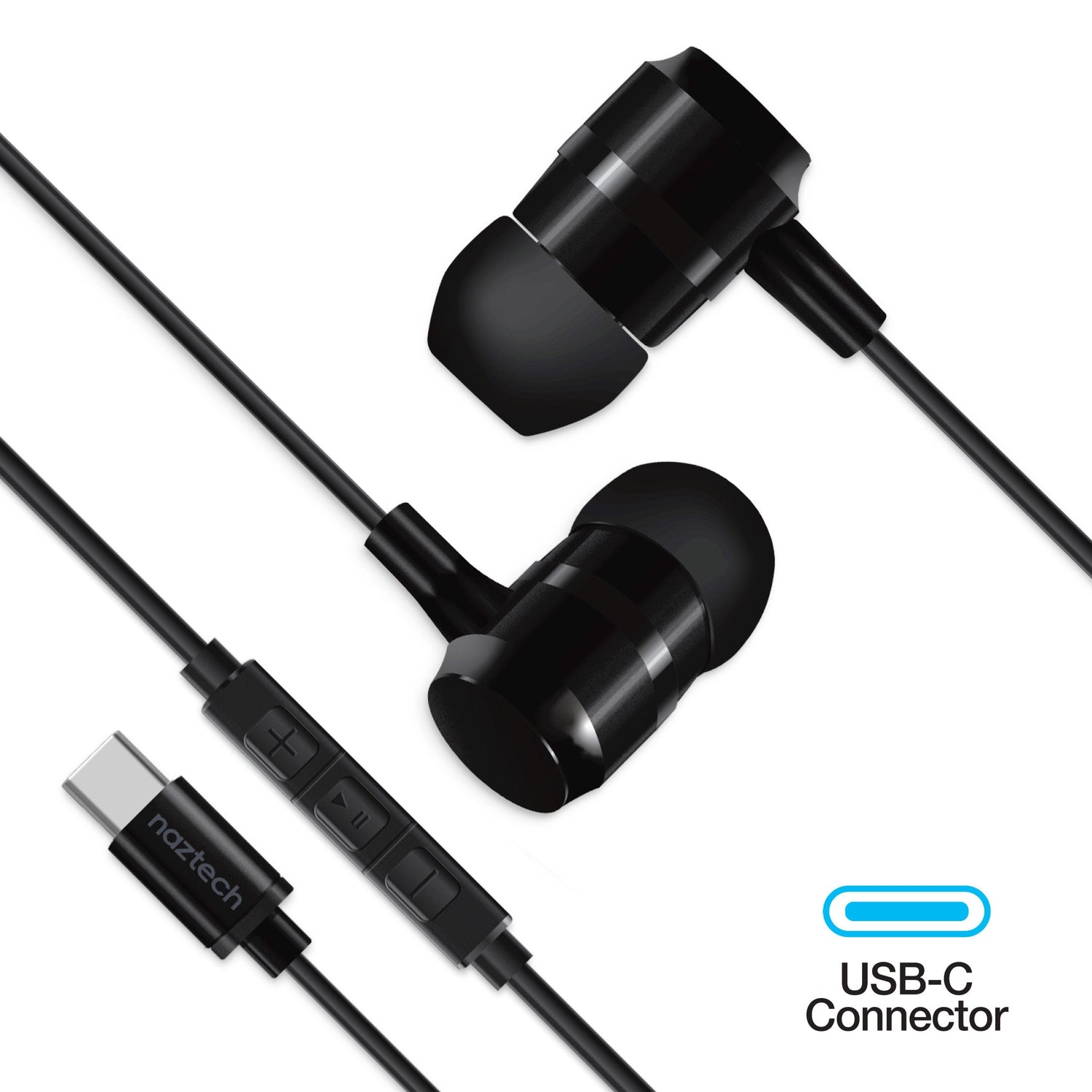 Naztech USB-C Metal Earphones Jupiter Gear Home