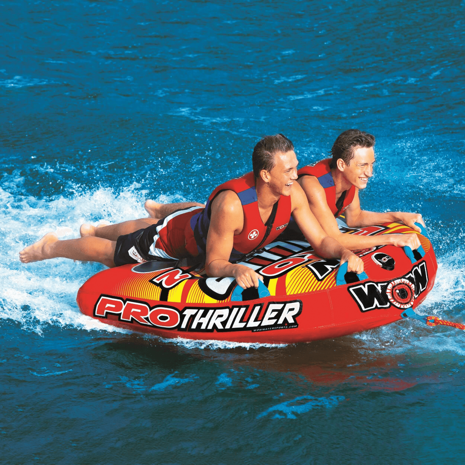 WOW Watersports Big Thriller Pro Series 1 or 2 Person Inflatable Towable Tube Jupiter Gear Home