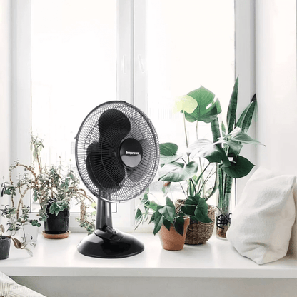 Impress 12-Inch Oscillating Desk Fan Jupiter Gear Home