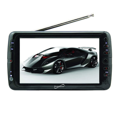 Supersonic 7" Portable Digital LCD TV with USB &amp; SD Inputs, 12 Volt ACDC Compatible for RVs (SC-195) Jupiter Gear Home
