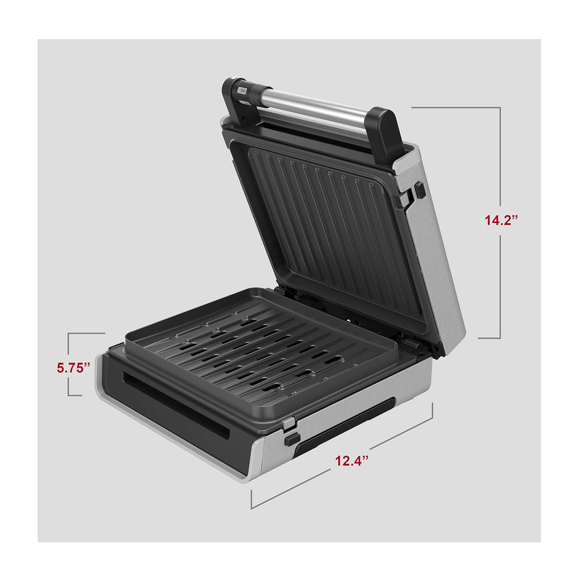 George Foreman Contact Select-A-Temp Smokeless Grill Jupiter Gear Home