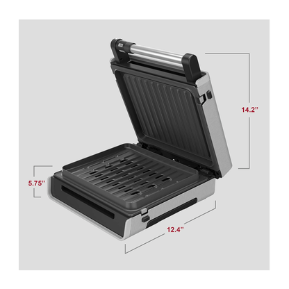George Foreman Contact Select-A-Temp Smokeless Grill Jupiter Gear Home