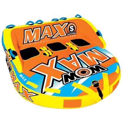 WOW Watersports Max Inflatable Towable Deck Tube for up to 3 Riders Jupiter Gear Home