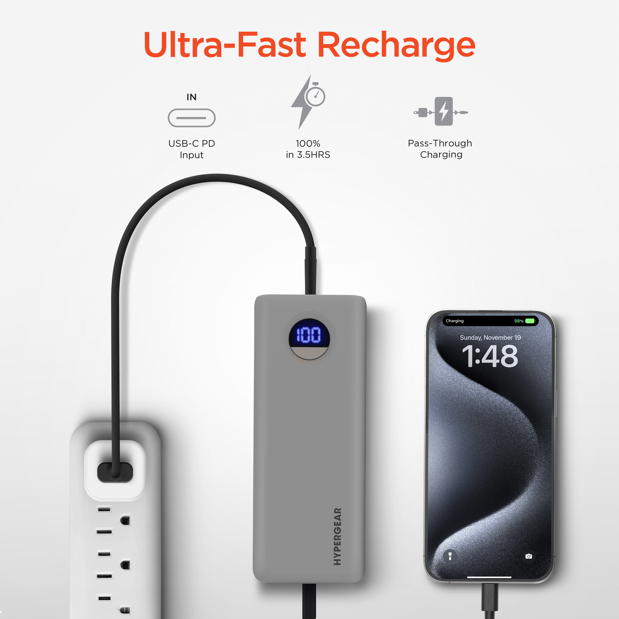 HyperGear PowerPack PRO+ 20000mAh 20W Power Bank Jupiter Gear Home