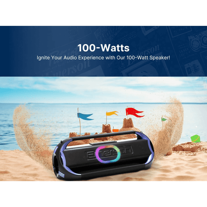 Emerson Triad Grip XL Portable Bluetooth LED Party Speaker Jupiter Gear Home