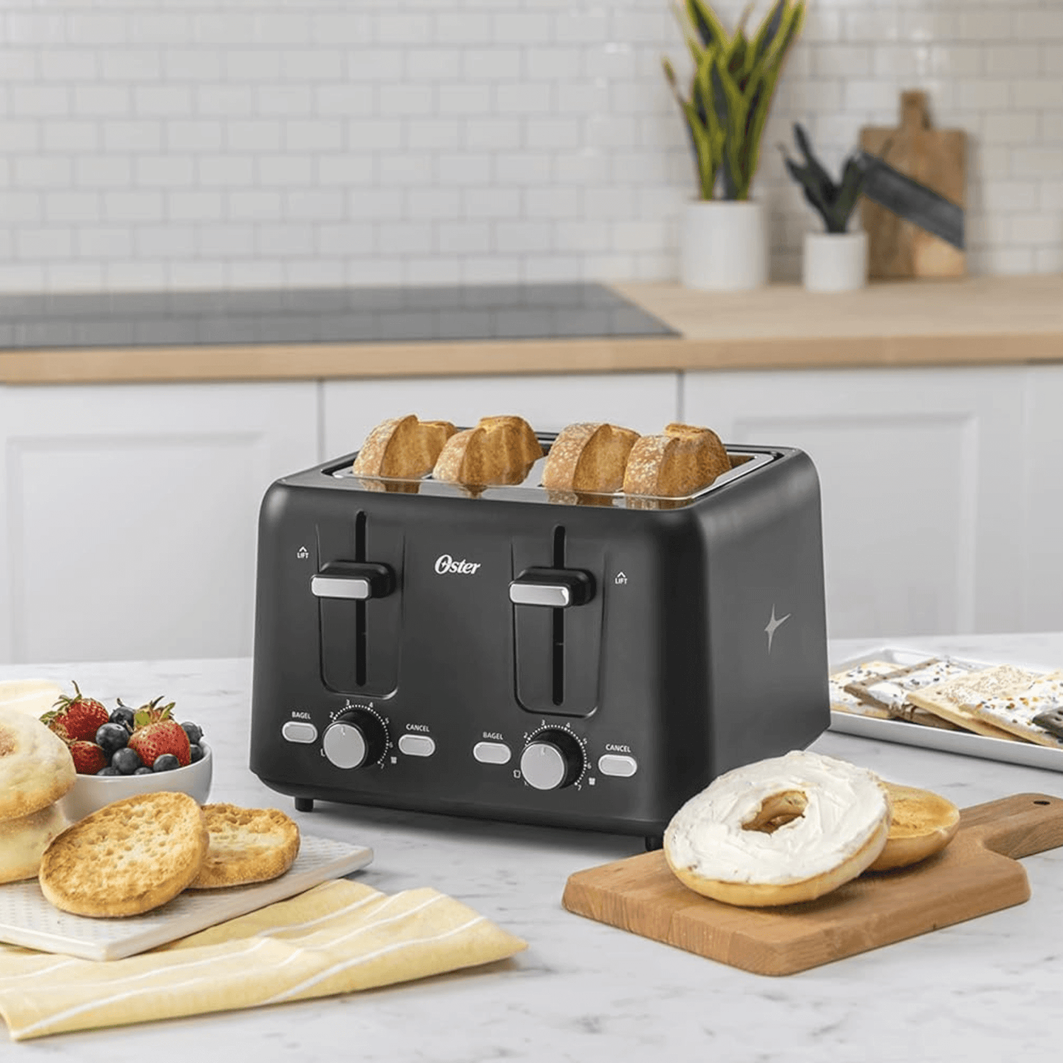 Oster 4-Slice Wide-Slot Cool-Touch Full Feature Toaster Jupiter Gear Home
