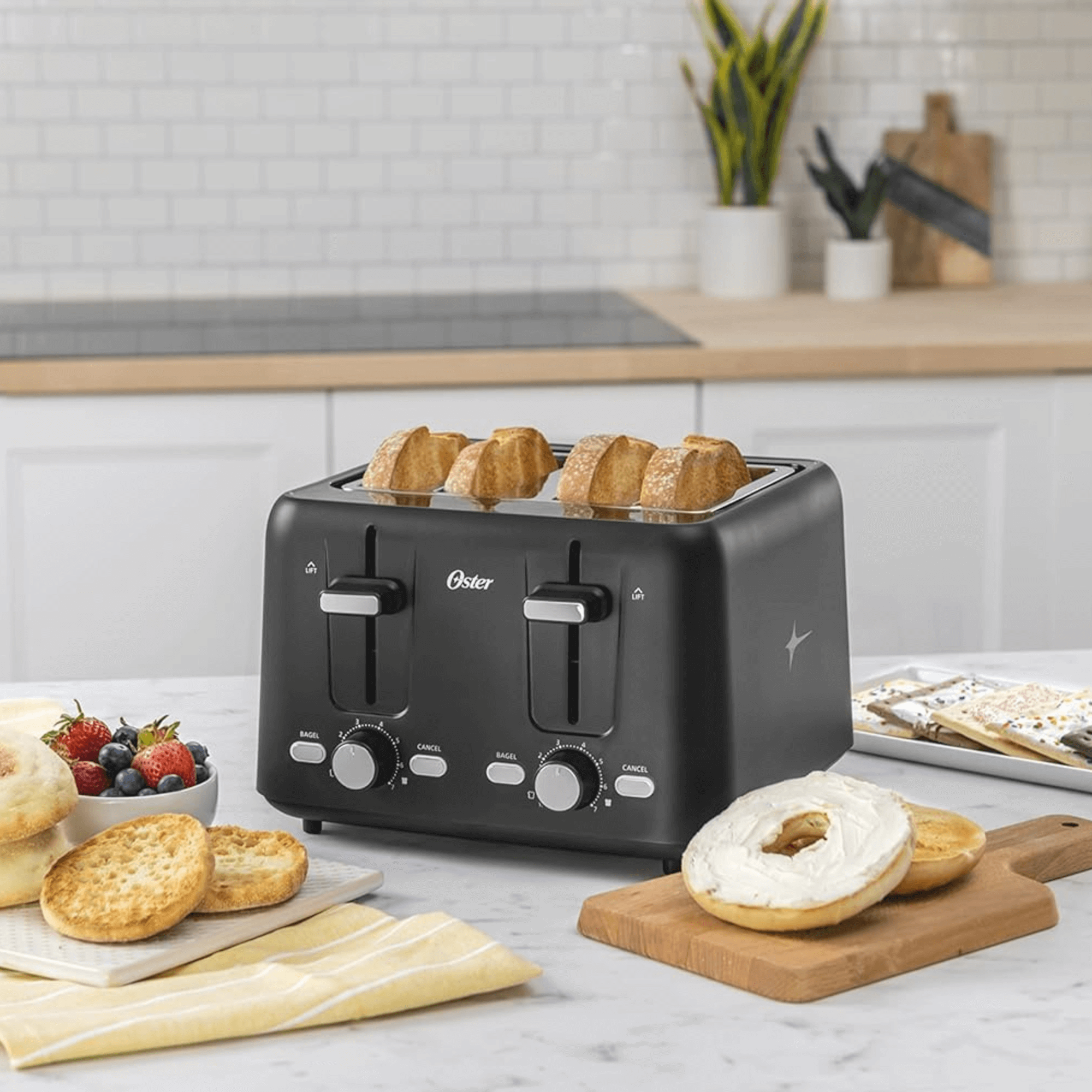 Oster 4-Slice Wide-Slot Cool-Touch Full Feature Toaster Jupiter Gear Home