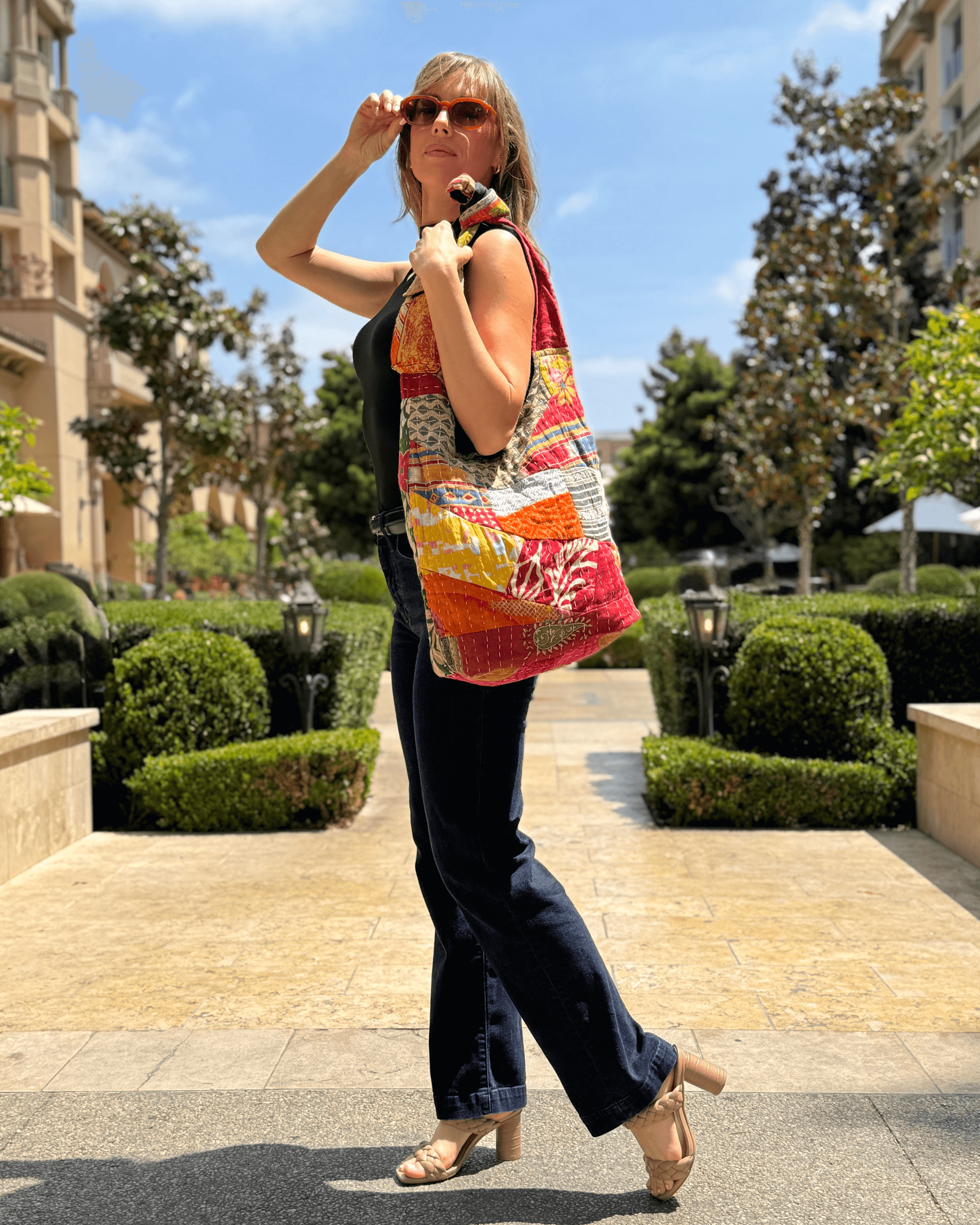 Kathmandu Collection Kantha Patchwork Hobo Bag Jupiter Gear Home