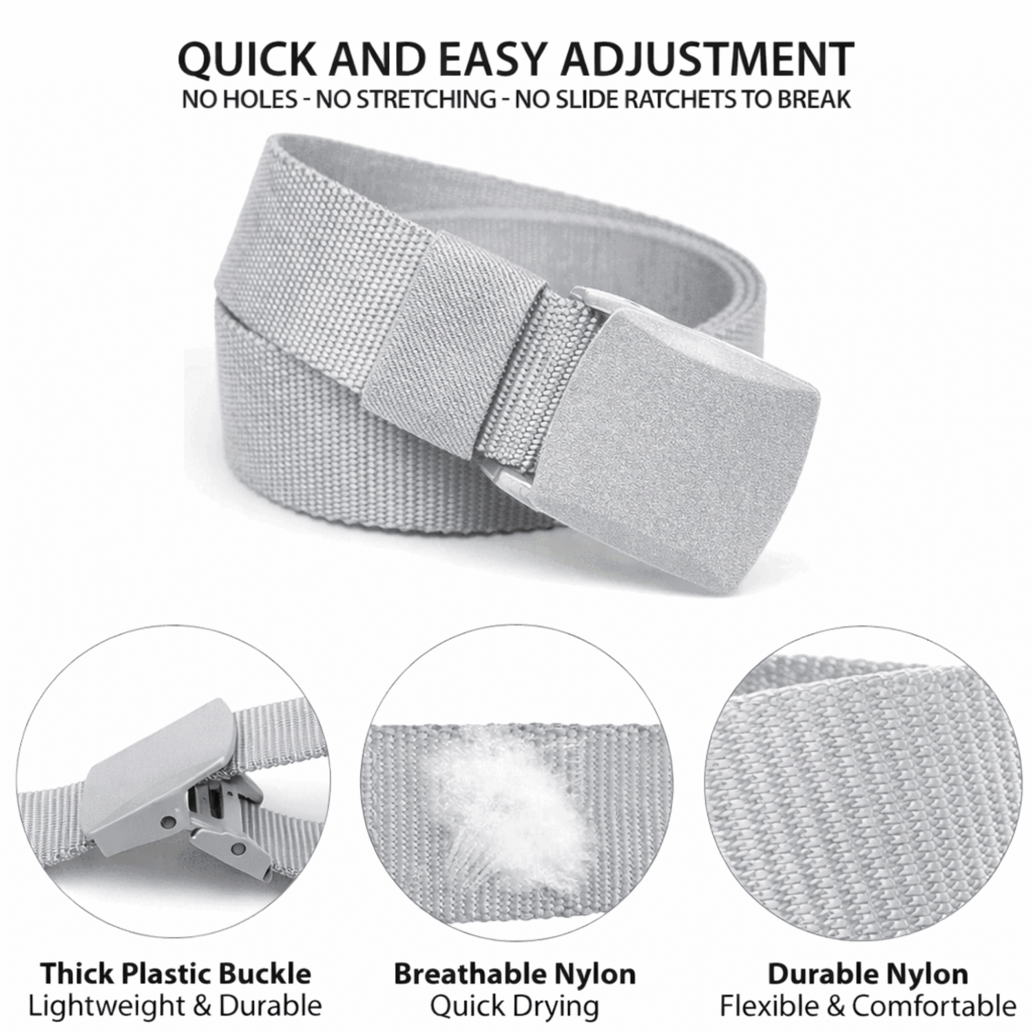 XGear Tactical Adjustable Nylon Belt with Plastic Buckle Jupiter Gear Home
