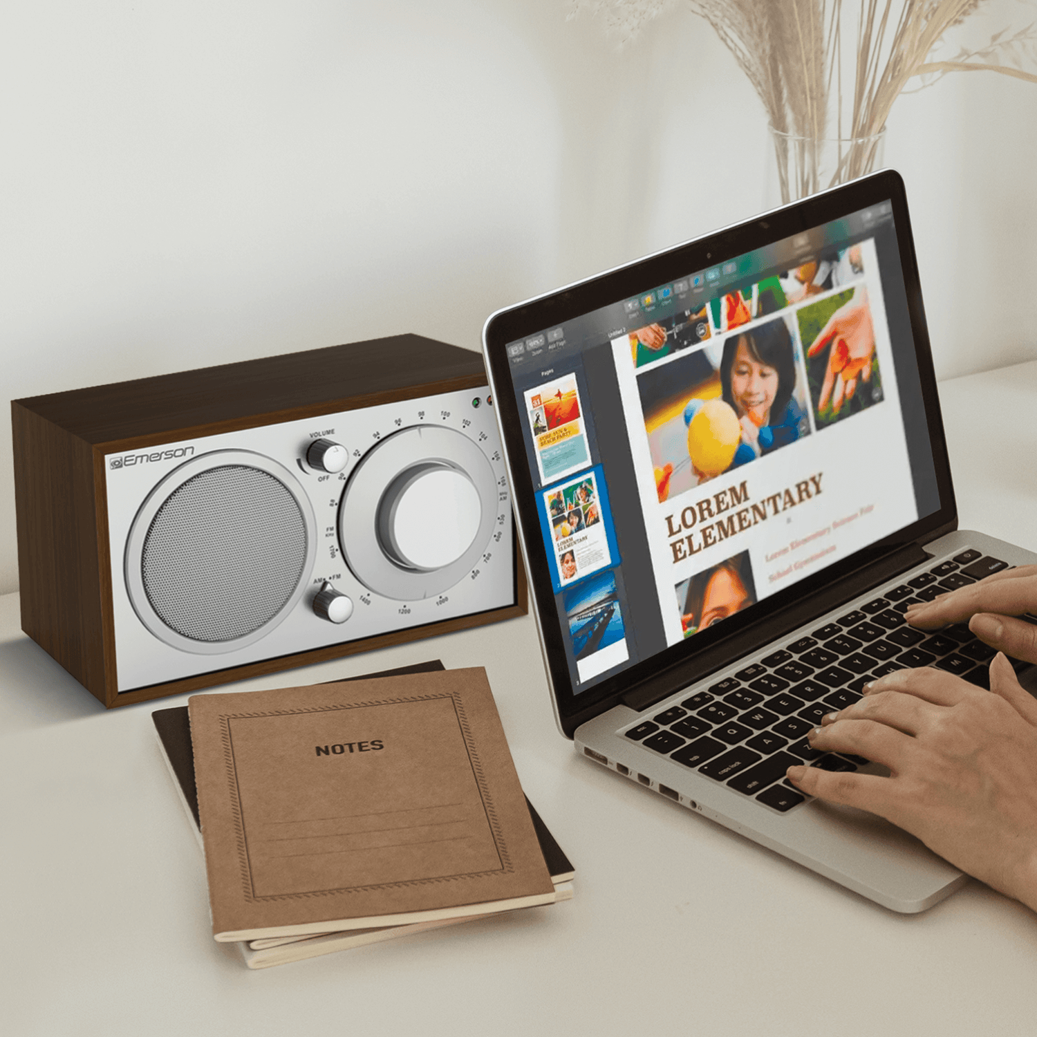 Emerson AM / FM Radio with Built-In Speaker Jupiter Gear Home