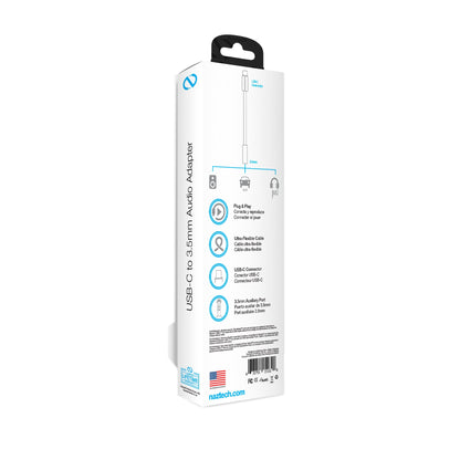 Naztech USB-C to 3.5mm Audio Adapter with Plug and Play Convenience Jupiter Gear Home