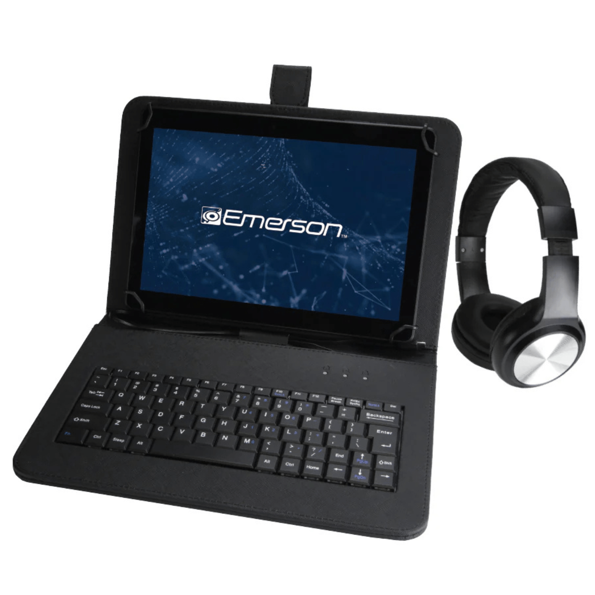 Emerson 9” Quad Core Tablet with Android 14 Black - Refurbished Jupiter Gear Home