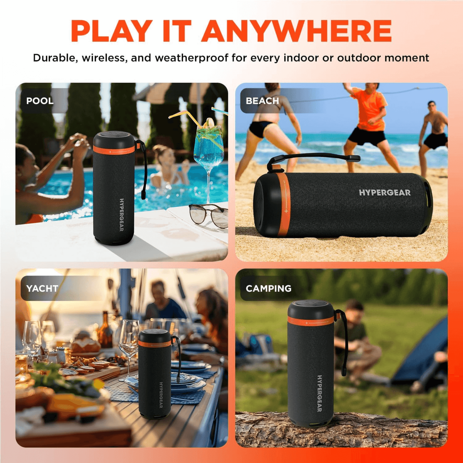 HyperGear SoundTower Portable Bluetooth Speaker Jupiter Gear Home