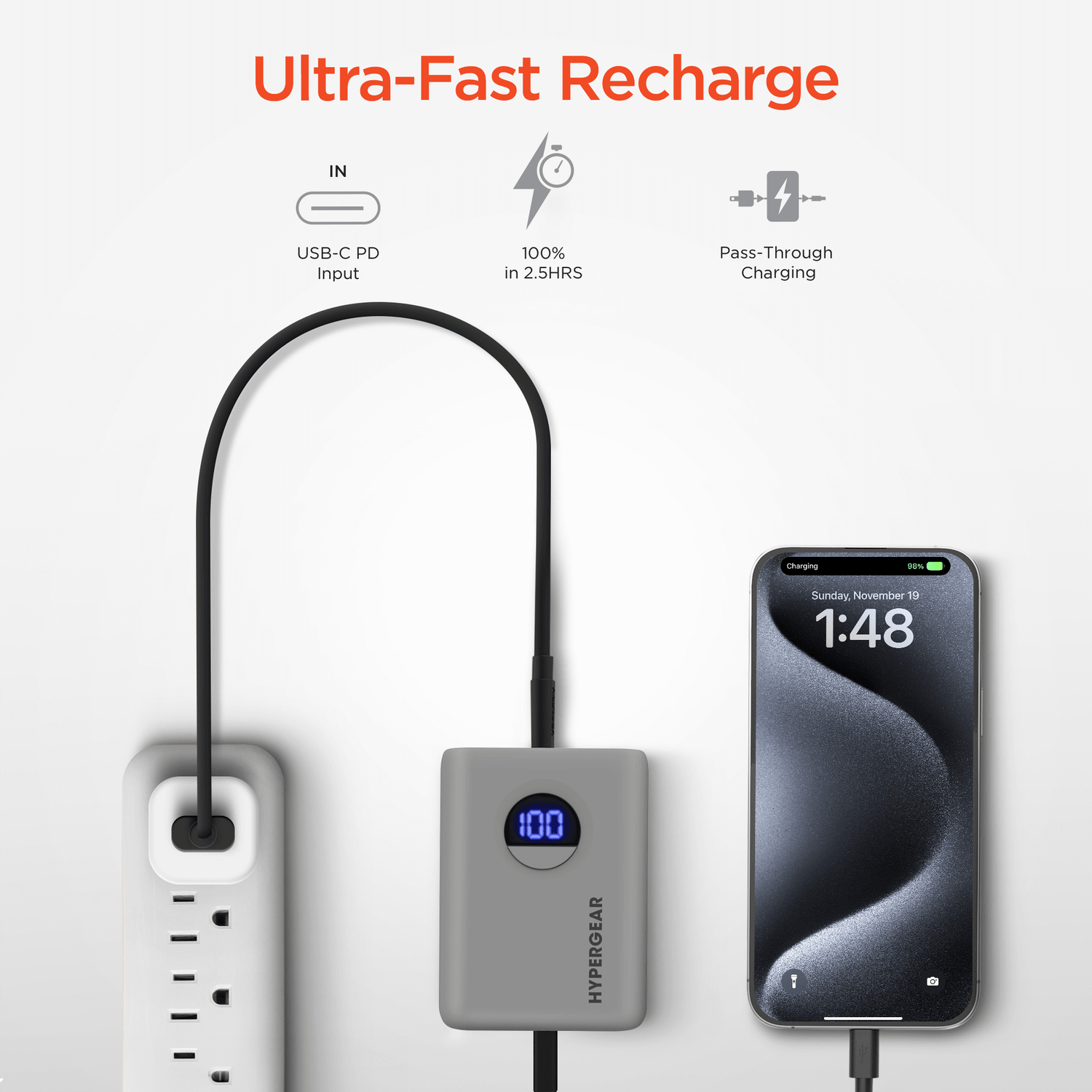 HyperGear PowerPack PRO 10000mAh 20W Power Bank Jupiter Gear Home