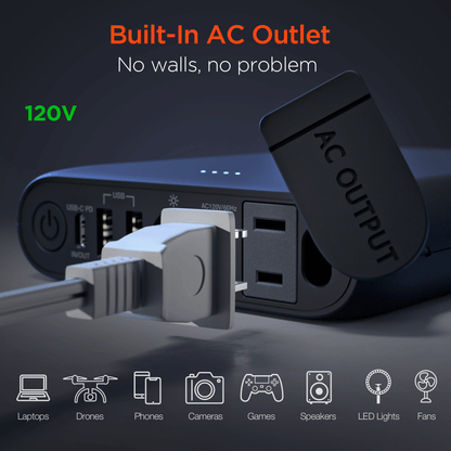 HyperGear Power Brick 24000mAh AC Laptop Power Bank Jupiter Gear Home
