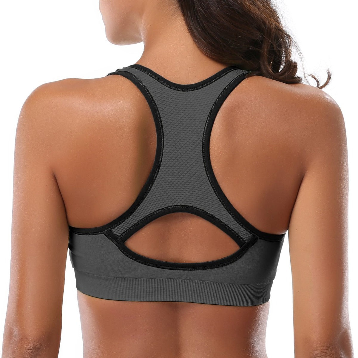 JupiterGear Women’s Stylish Racerback Athletic Sports Bra | Padded Seamless High Impact Support for Yoga, Gym Workouts, Fitness Training and Running Jupiter Gear Home
