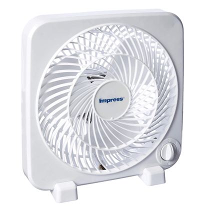 Impress 9-Inch 3-Speed Box Fan Jupiter Gear Home
