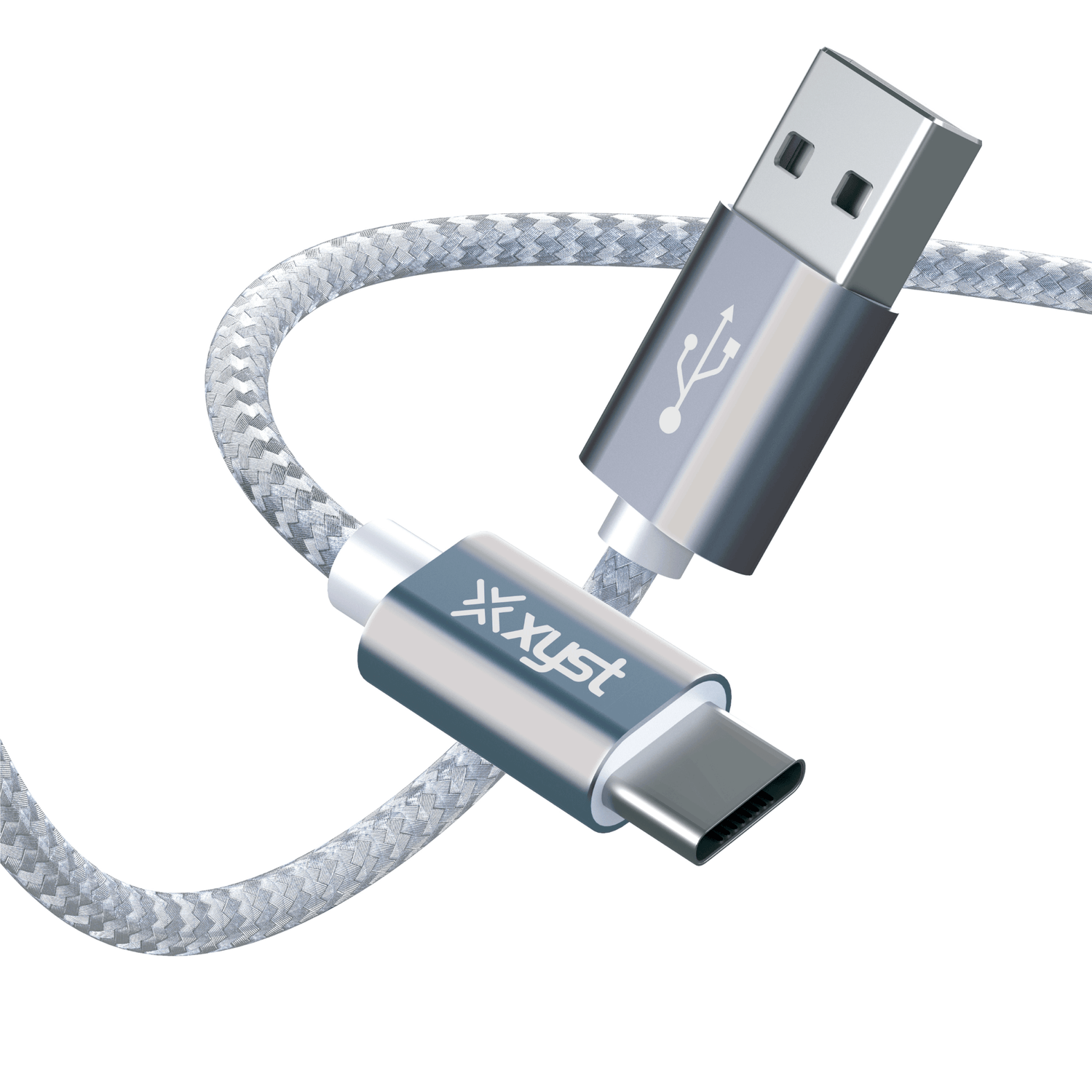 Xyst Charge and Sync USB to USB-C Braided Cable 10Ft Jupiter Gear Home