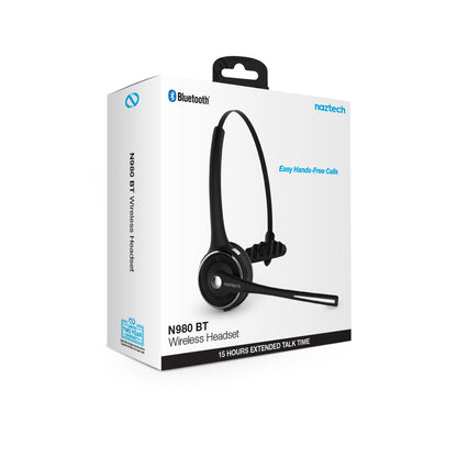 Naztech N980 BT Over-the-Head Headset w Base Jupiter Gear Home