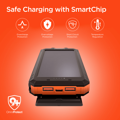 HyperGear SolPro 10K Fast Charge Solar 10000mAh PD Power Bank Jupiter Gear Home