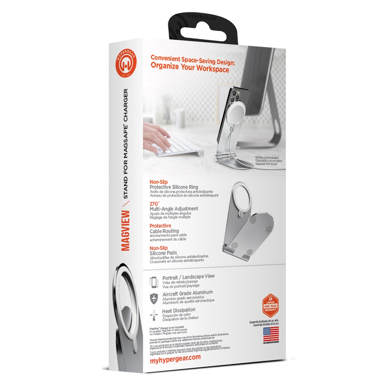 HyperGear MagView Stand for MagSafe Charger with Adjustable Angles Jupiter Gear Home