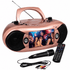 Naxa 7” Bluetooth TV DVD Boombox with Mic Rose Gold - Refurbished Jupiter Gear Home