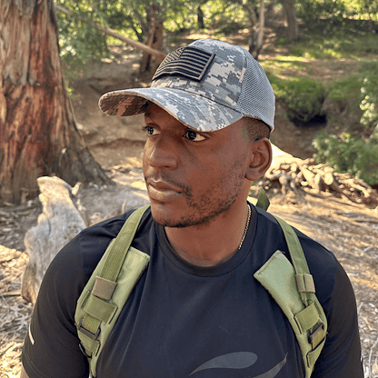 JupiterGear Military-Style Tactical Patch Hat with Adjustable Strap | Breathable &amp; Unisex Jupiter Gear Home