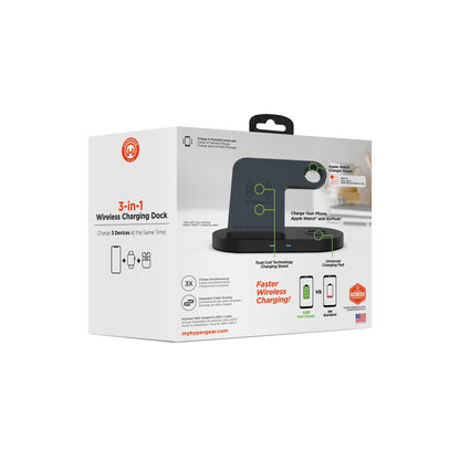 HyperGear 3-in-1 Wireless Charging Dock Jupiter Gear Home
