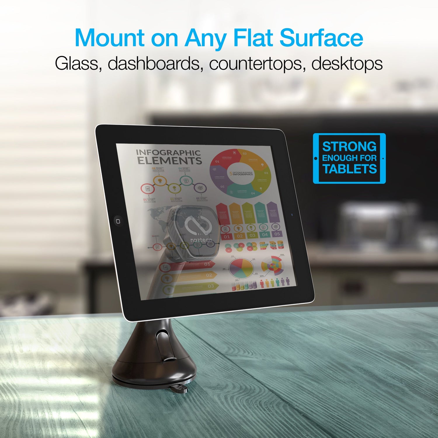 Naztech MagBuddy Elite Windshield Mount with Quick &amp; Easy Installation Jupiter Gear Home