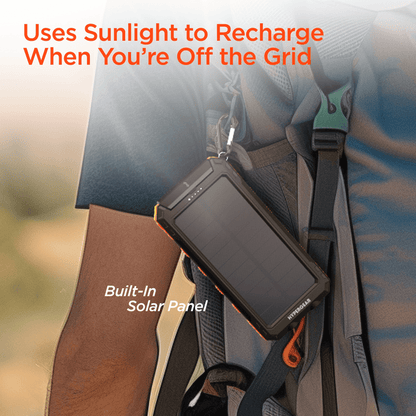 HyperGear SolPro 10K Fast Charge Solar 10000mAh PD Power Bank Jupiter Gear Home