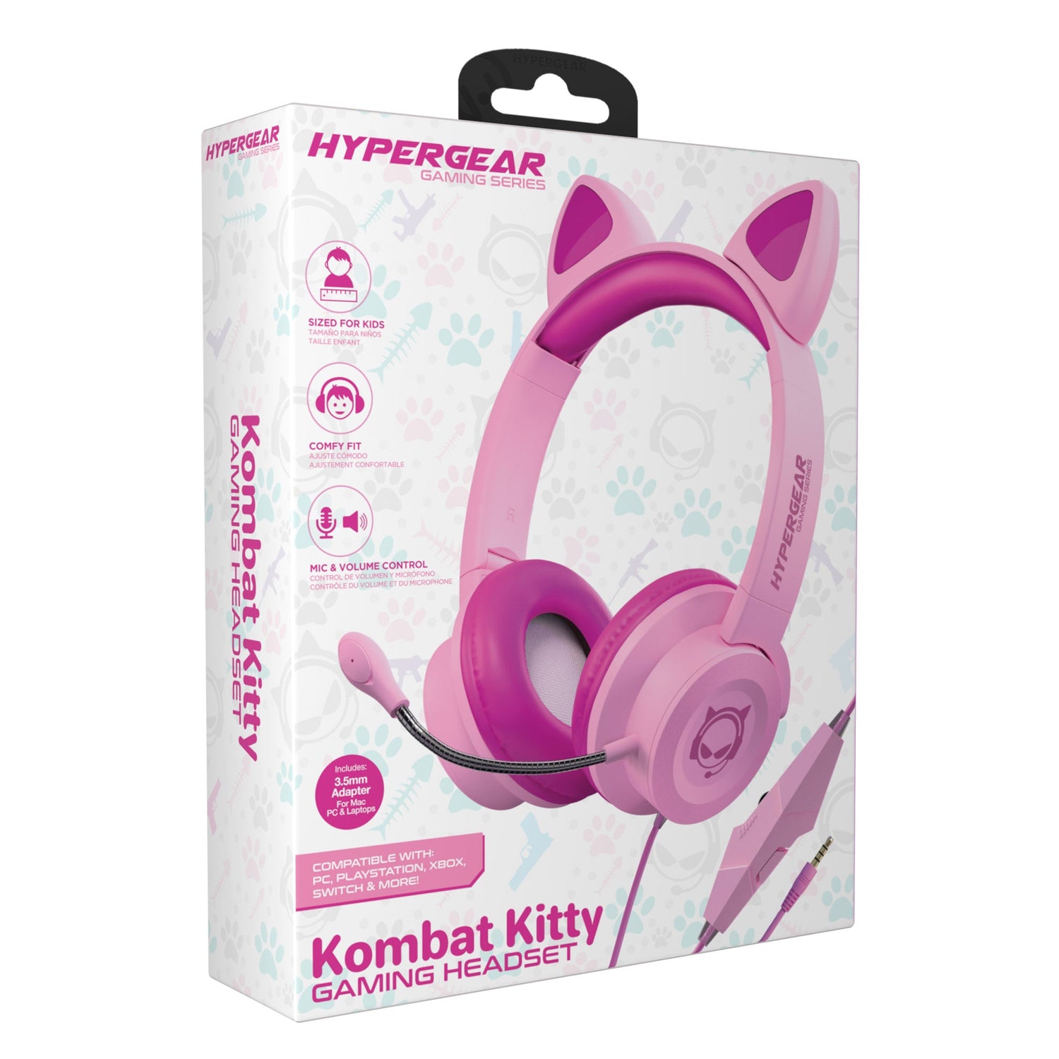 HyperGear Kombat Kitty Gaming Headset with Detachable Mic Jupiter Gear Home
