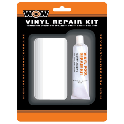 WOW Watersports Vinyl PVC Repair Kit For Boating Tubes Air Mattresses Inflatable Rafts Jupiter Gear Home